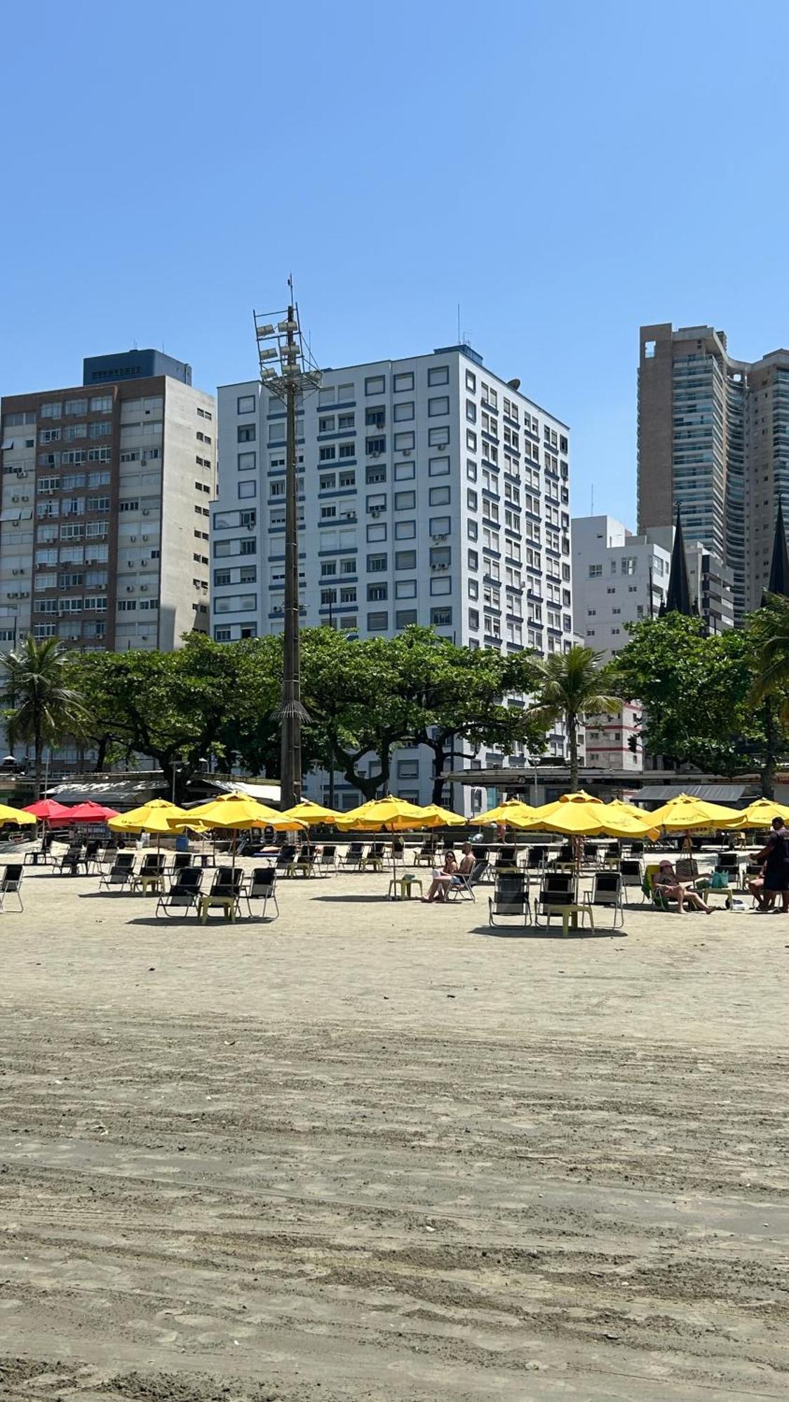 Apartamento Frente A Praia Do Embare Santos Santos (Sao Paulo) Exterior foto